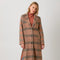 Mixed Media Long Coat Taupe/Pumpkin-Coat-Mystree-S-Urbanheer
