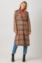 Mixed Media Long Coat Taupe/Pumpkin-Coat-Mystree-S-Urbanheer