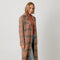 Mixed Media Long Coat Taupe/Pumpkin-Coat-Mystree-S-Urbanheer