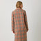 Mixed Media Long Coat Taupe/Pumpkin-Coat-Mystree-S-Urbanheer