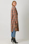 Mixed Media Long Coat Taupe/Pumpkin-Coat-Mystree-S-Urbanheer