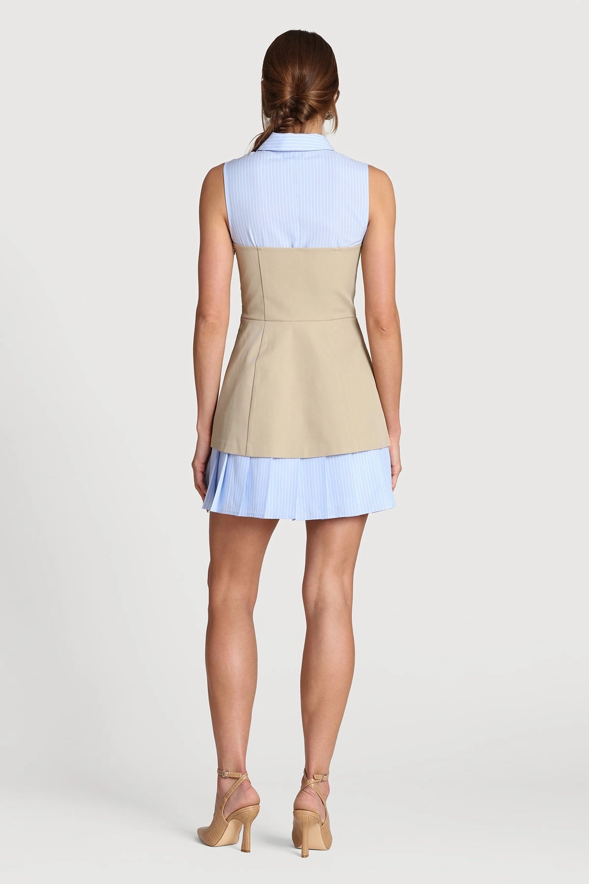 Mixed Media Mini Dress