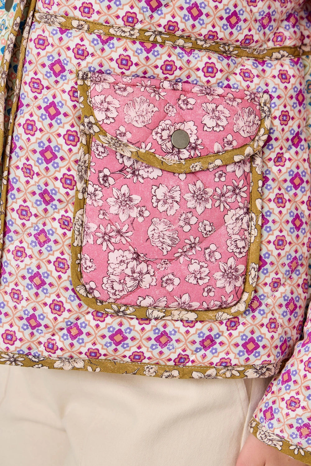 Mixed Media Quilted Jacket