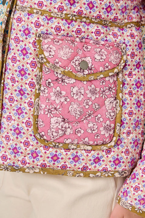 Mixed Media Quilted Jacket