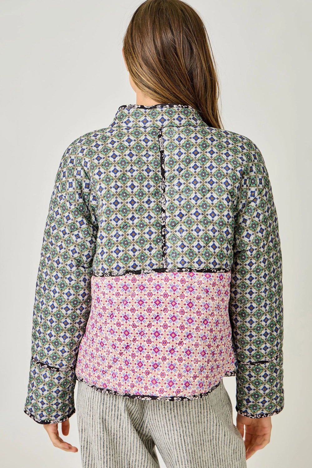 Mixed Media Quilted Jacket