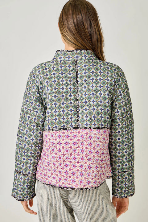 Mixed Media Quilted Jacket