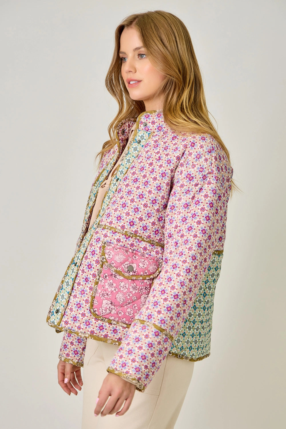 Mixed Media Quilted Jacket