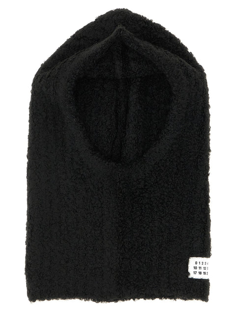 Mm6 Maison Margiela Bouclé Balaclava With Logo