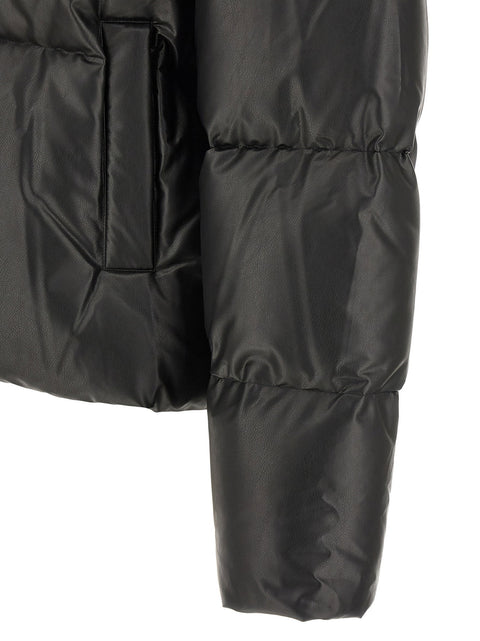 Mm6 Maison Margiela Lacquered Finish Down Jacket