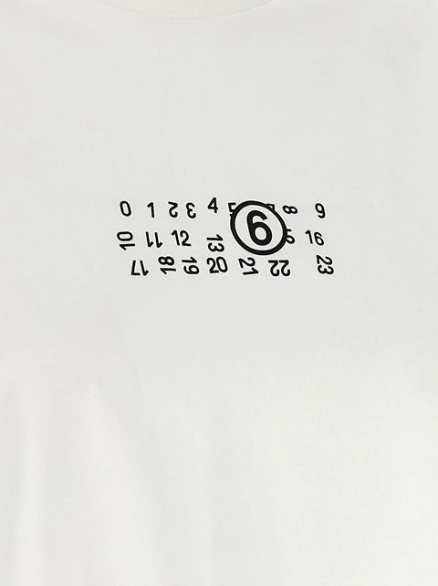 Mm6 Maison Margiela Numeric Signature Mm6 Upside Down T-shirt