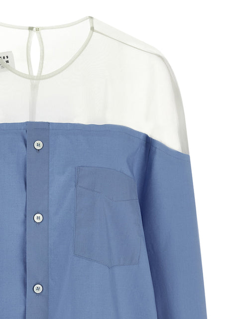 Mm6 Maison Margiela Tulle Insert Shirt