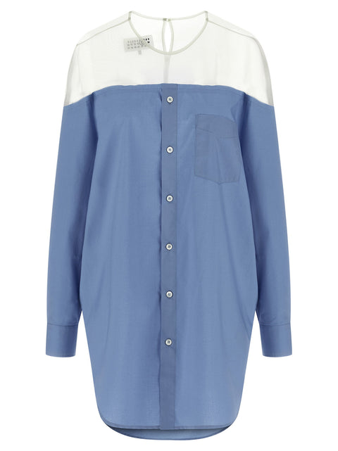 Mm6 Maison Margiela Tulle Insert Shirt