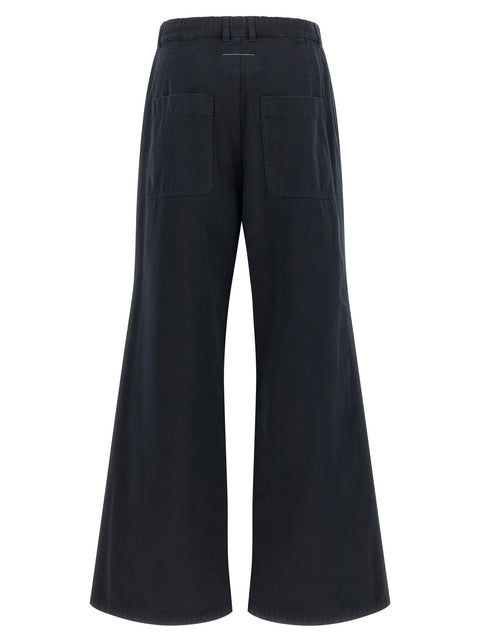 Mm6 Maison Margiela White Stitch Line Pants