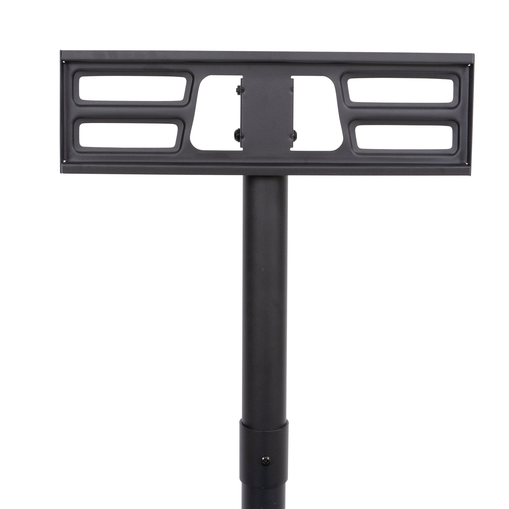 Mobile TV Stand on Wheels, Height Adjustable Tilt Rolling TV Stand with Media Shelf for 23-60 inch-UH Decor-Default-Urbanheer