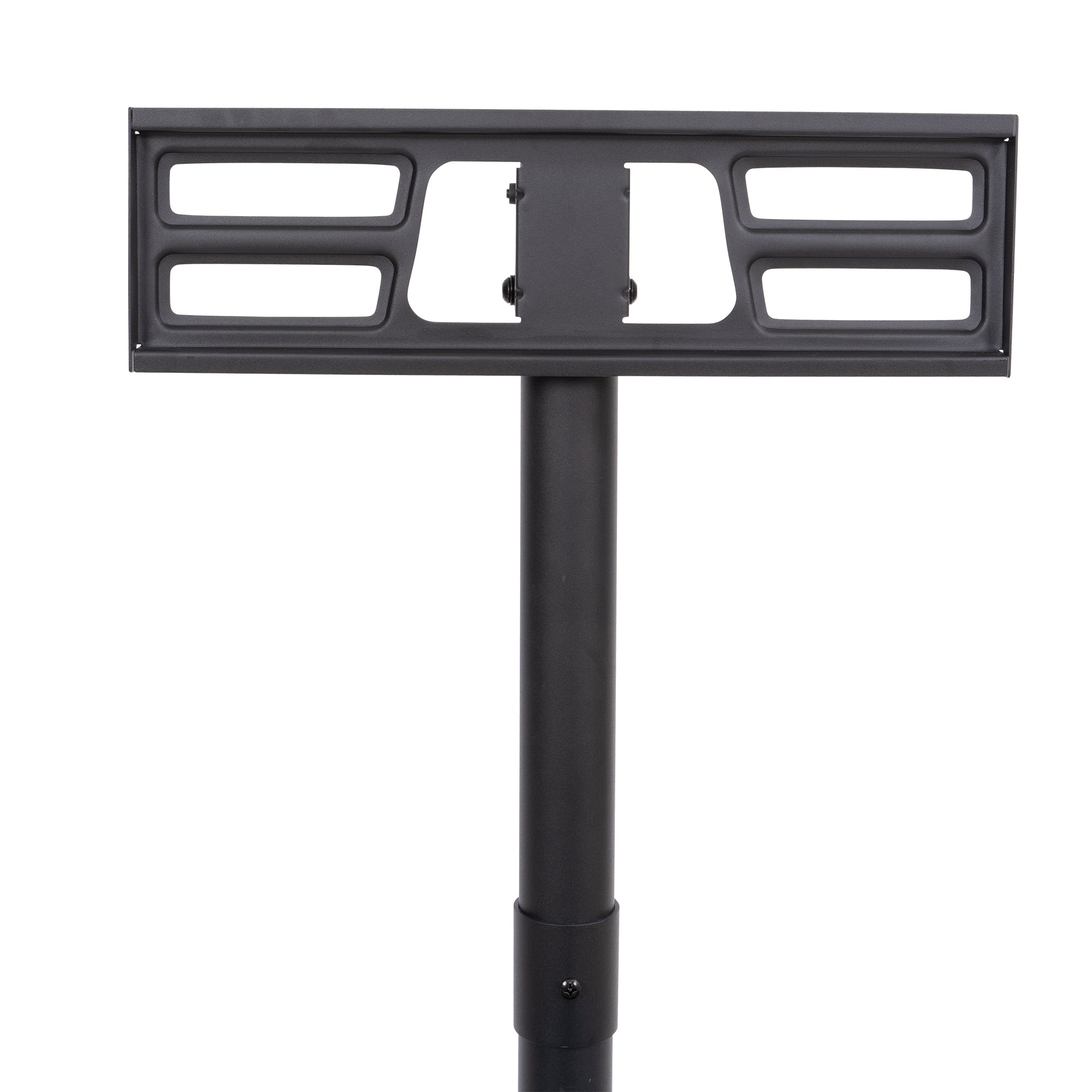 Mobile TV Stand on Wheels, Height Adjustable Tilt Rolling TV Stand with Media Shelf for 23-60 inch-UH Decor-Default-Urbanheer