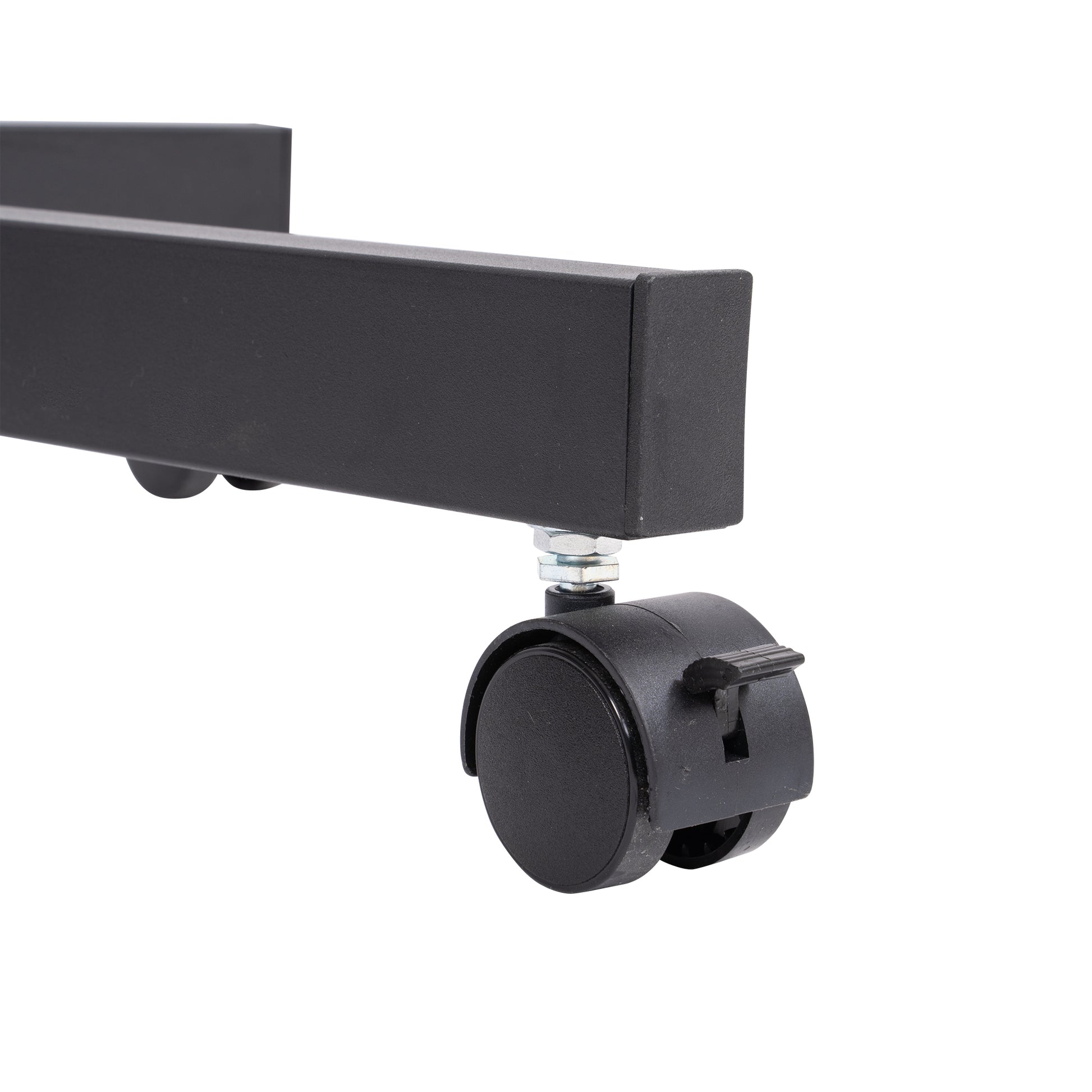 Mobile TV Stand on Wheels, Height Adjustable Tilt Rolling TV Stand with Media Shelf for 23-60 inch-UH Decor-Default-Urbanheer