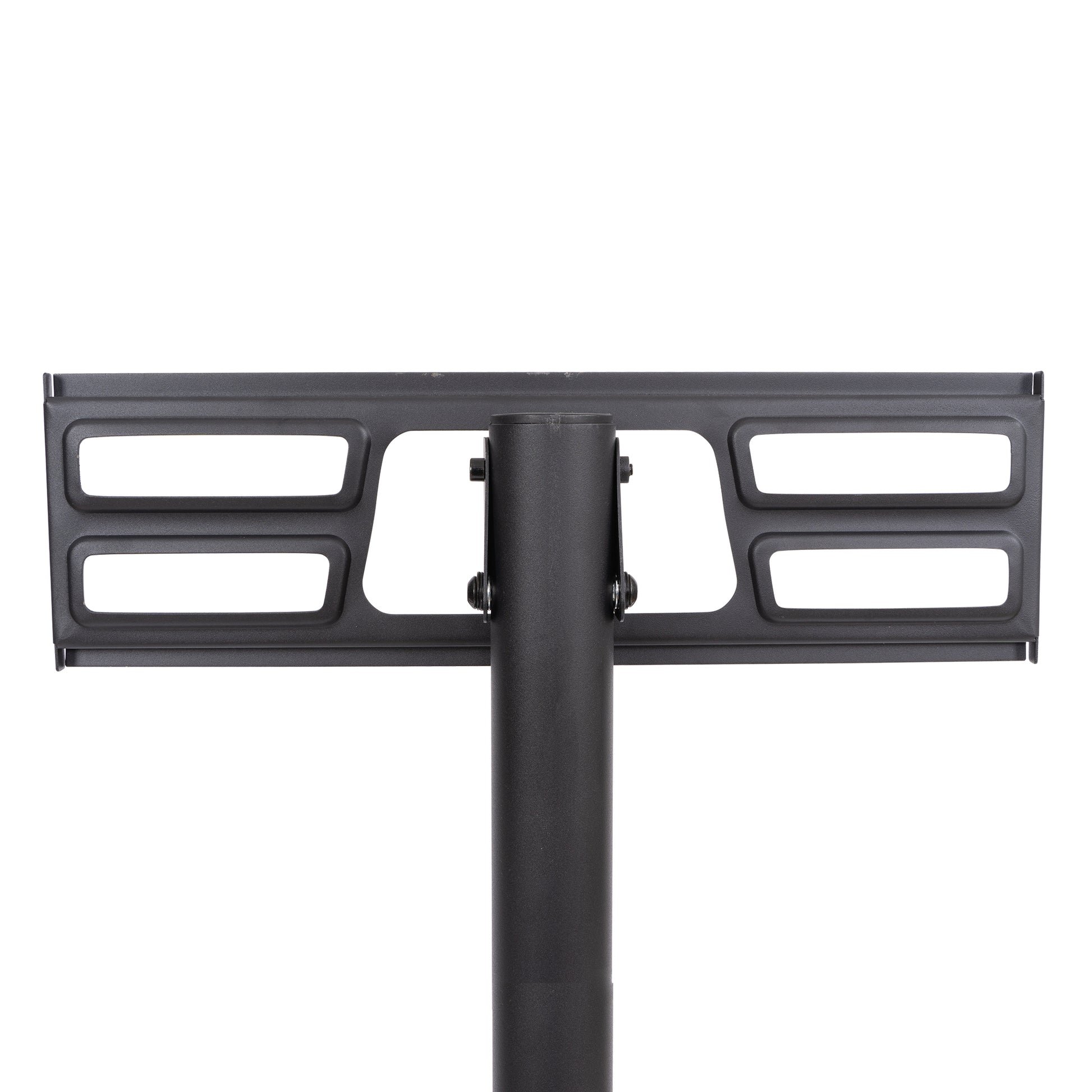 Mobile TV Stand on Wheels, Height Adjustable Tilt Rolling TV Stand with Media Shelf for 23-60 inch-UH Decor-Default-Urbanheer