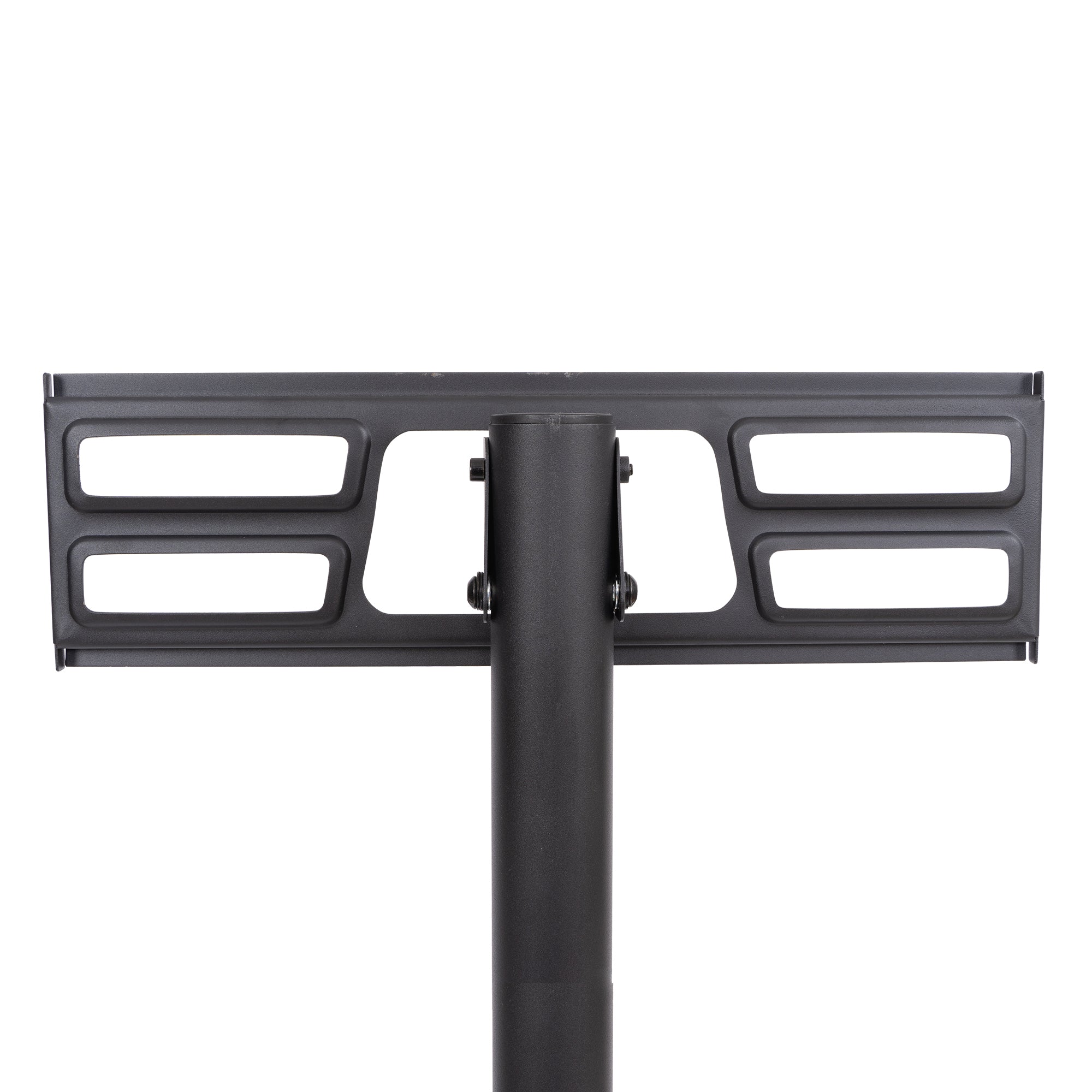 Mobile TV Stand on Wheels, Height Adjustable Tilt Rolling TV Stand with Media Shelf for 23-60 inch-UH Decor-Default-Urbanheer