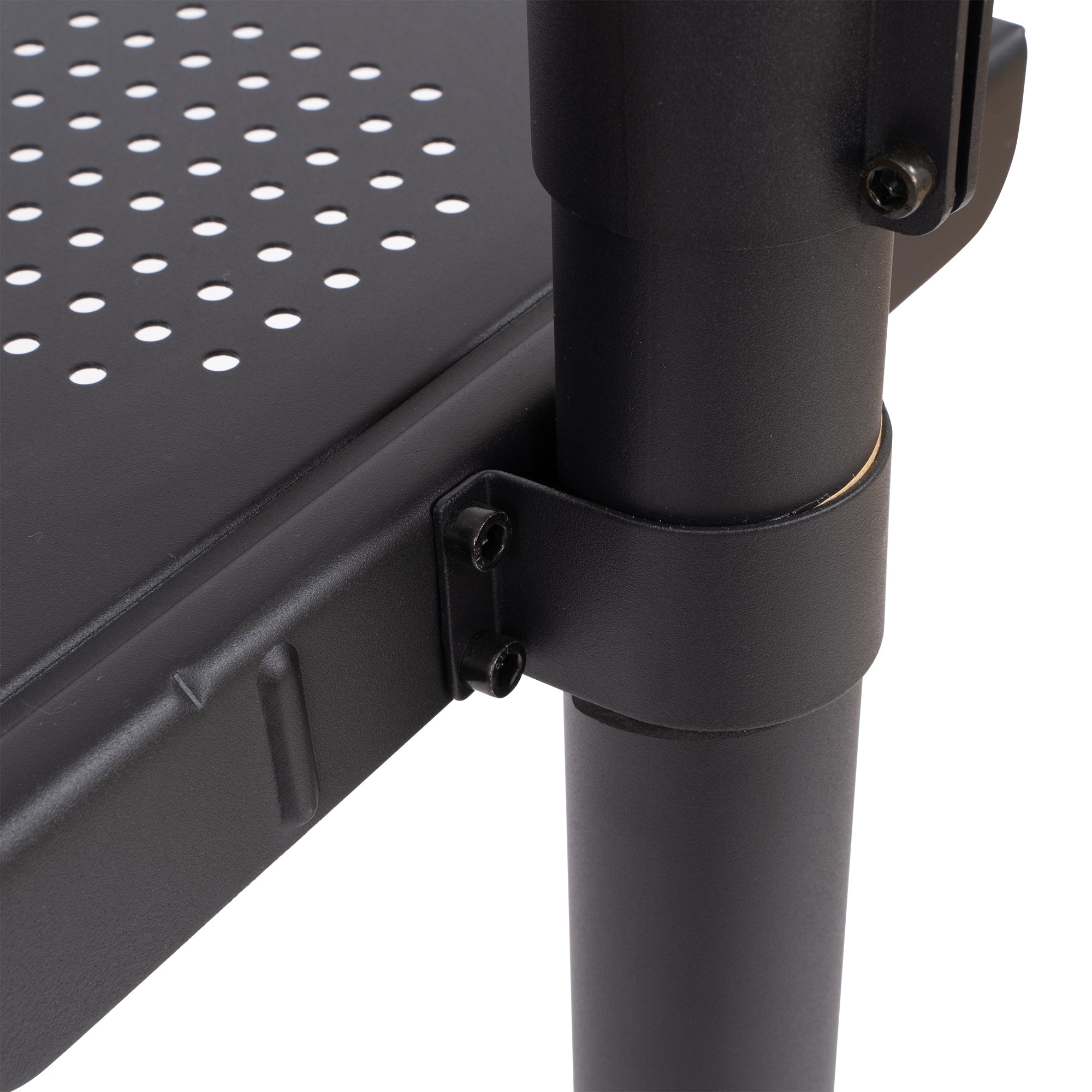 Mobile TV Stand on Wheels, Height Adjustable Tilt Rolling TV Stand with Media Shelf for 23-60 inch-UH Decor-Default-Urbanheer