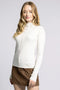 Mock Neck Marisol Long Sleeve Blanc Taupe
