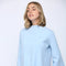 Mock Neck Pull Over Sweater/Bell Sleeve BABY BLUE-Sweater-FATE-S-BABY BLUE-Urbanheer