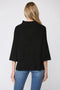 Mock Neck Pull Over Sweater/Bell Sleeve Black-Sweater-FATE-S-Black-Urbanheer