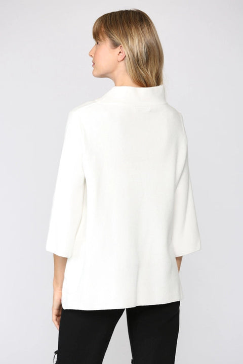 Mock Neck Pull Over Sweater/Bell Sleeve CREAM-Sweater-FATE-S-CREAM-Urbanheer