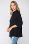 Mock Neck Pull Over Sweater/Bell Sleeve NAVY-Sweater-FATE-S-NAVY-Urbanheer