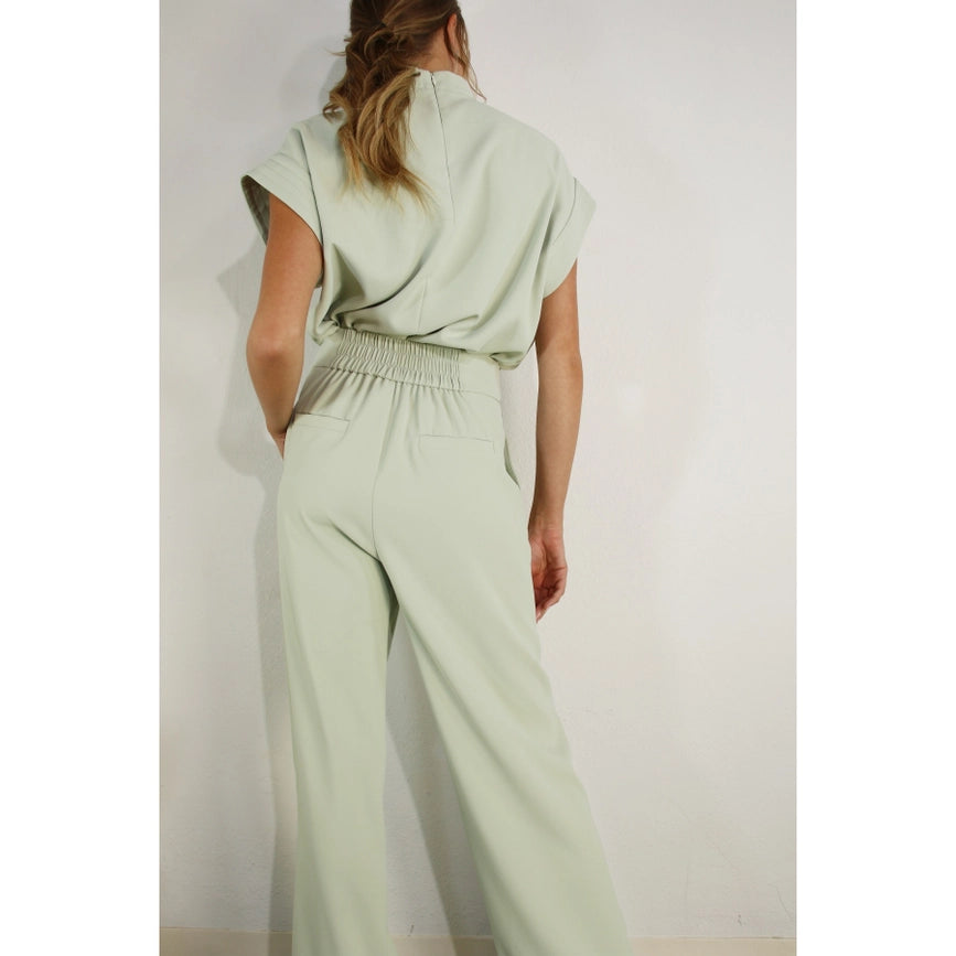 Mock Neck Top and Pants Set MINT-Set-Mulla-S-MINT-Urbanheer