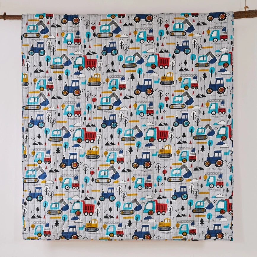 Mod Trucks Quilt Set-Set-Levtex Home-Full/Queen-Multi-Urbanheer