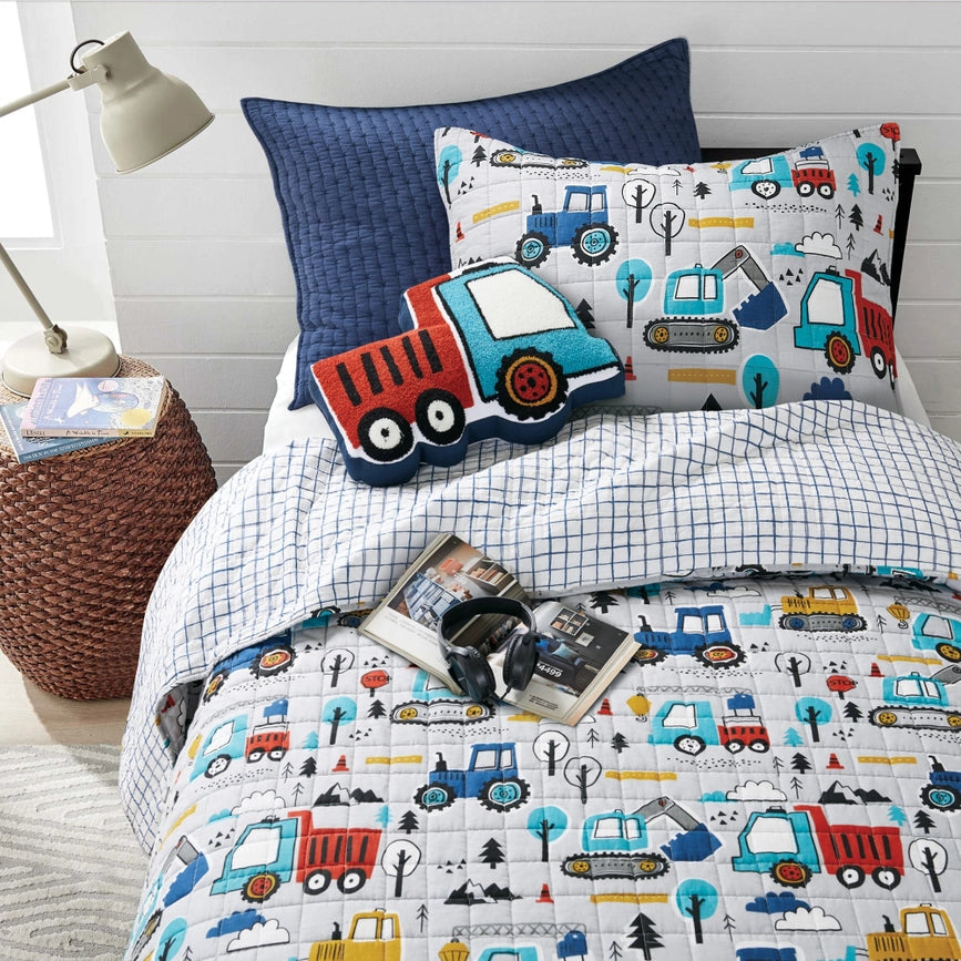 Mod Trucks Quilt Set-Set-Levtex Home-Full/Queen-Multi-Urbanheer