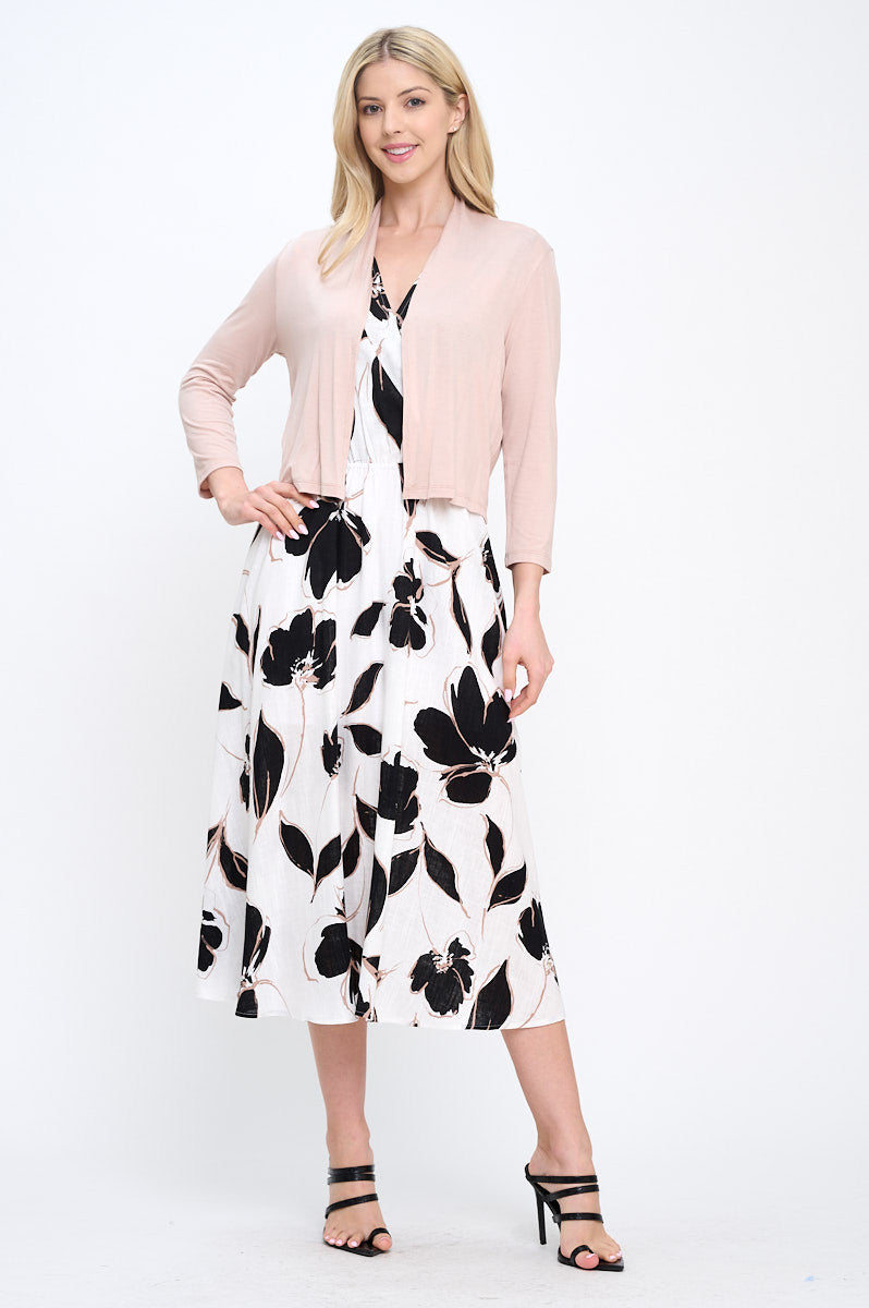 Modal Open Front Bolero Cardigan-Cardigans-Reneecollection-Small-MAUVE-Urbanheer