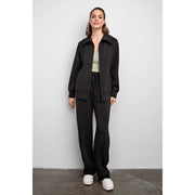 Modal Poly Full Zip Jacket Black-Jacket-Rae Mode-S-Urbanheer