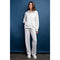 Modal Poly Span Quarter Zip Funnel Neck Pullover Cream-Pullover-Rae Mode-S-Urbanheer