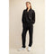 Modal Poly Span Scuba Luxe Half Zip Jacket Black-Jacket-Rae Mode-S-Urbanheer