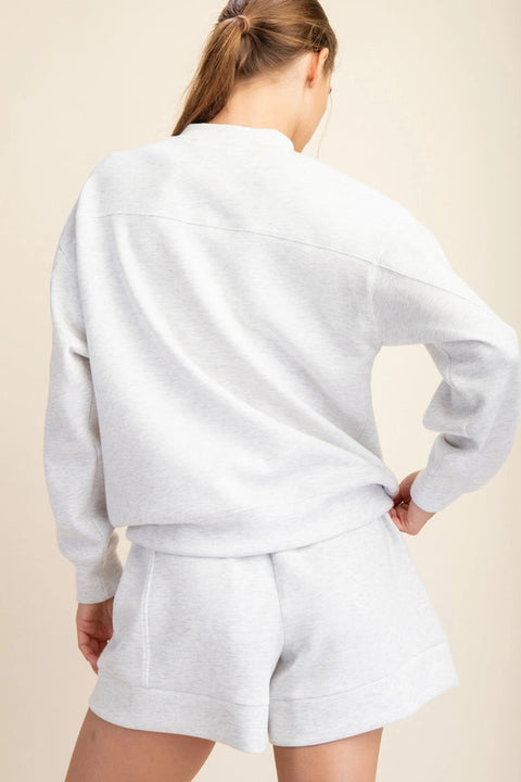 Modal Poly Span Scuba Mock Neck Pullover-Pullover-Rae Mode-S-Urbanheer