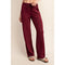 Modal Poly Span Scuba Straight Pant Wine-Pant-Rae Mode-S-Urbanheer