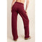 Modal Poly Span Scuba Straight Pant Wine-Pant-Rae Mode-S-Urbanheer