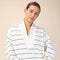 Modal Poly Span Scuba Stripe V-Neck Jacket Cream/Black-Jacket-Rae Mode-S-Urbanheer