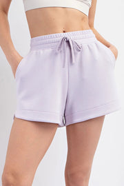 Modal Poly Span Shorts LAVENDER-Shorts-Peace Love Line-S-LAVENDER-Urbanheer