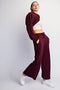Modal Scuba Cropped Wide Pant
