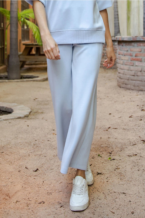 Modal Scuba Cropped Wide Pant