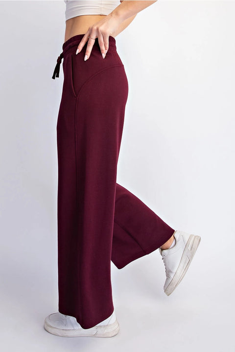 Modal Scuba Cropped Wide Pant