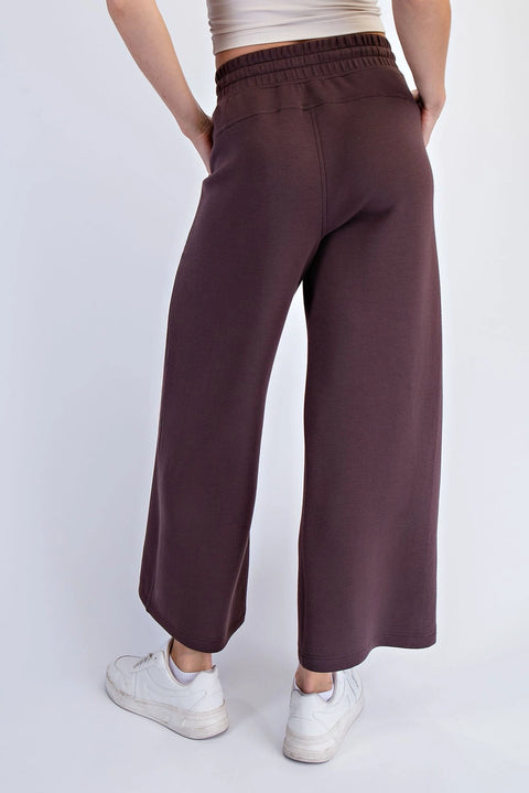 Modal Scuba Cropped Wide Pant