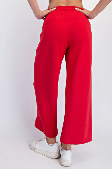 Modal Scuba Cropped Wide Pant