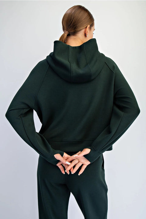 Modal Scuba Quarter Zip Hoddie Jacket