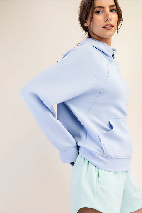 Modal Scuba Quarter Zip Hoddie Jacket