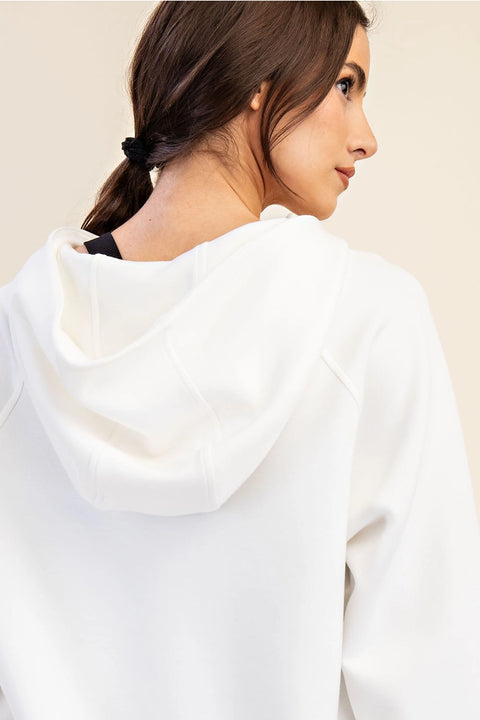 Modal Scuba Quarter Zip Hoddie Jacket