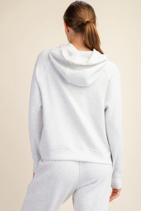 Modal Scuba Quarter Zip Hoddie Jacket