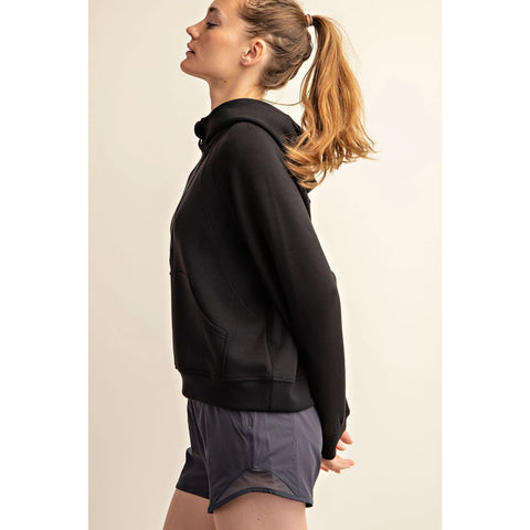 Modal Scuba Quarter Zip Hoddie Jacket